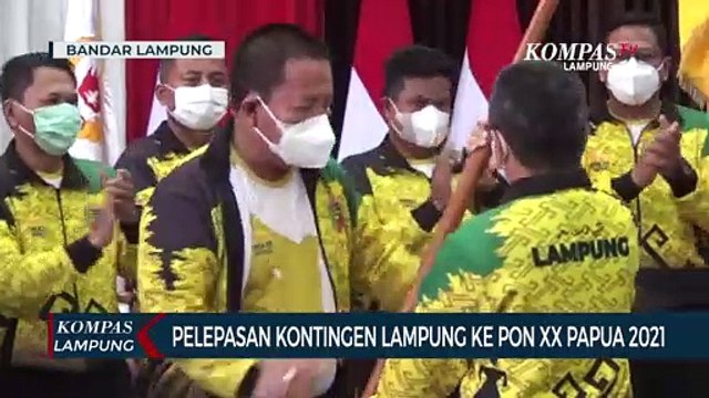 Pelepasan Kontingen Lampung ke PON XX Papua 2021