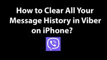 How to Clear All Your Message History in Viber on iPhone?