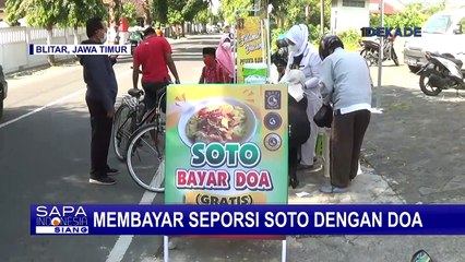 Bantu Warga Terdampak Pandemi, Pemilik Salon Ini Buka Warung Soto Dibayar Doa