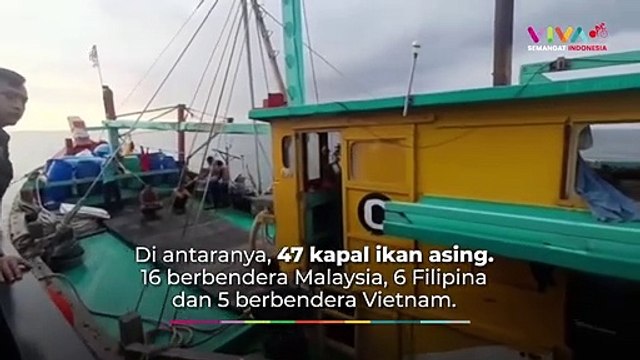 Aksi Pengejaran Kapal Ilegal Malaysia Curi Ikan di Laut RI