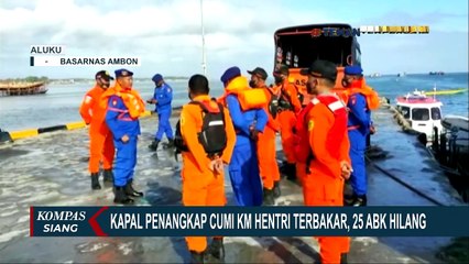 KM Hentri Terbakar di Perairan Maluku, 2 ABK Tewas dan 25 Lainnya Hilang