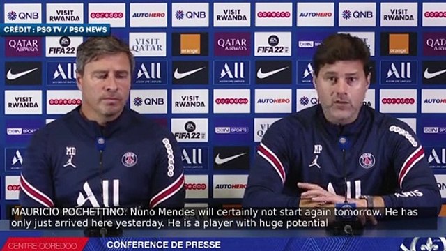 Mauricio Pochettino satisfait du recrutement de Nuno Mendes