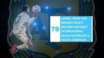 Messi breaks Pele's South American goalscoring record