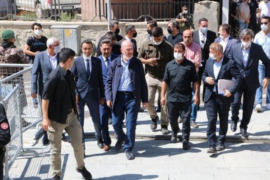 İçişleri Bakanı Süleyman Soylu, ziyaretlerde bulundu