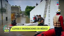 Lluvias dejan severas afectaciones en estados de México