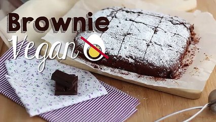Brownie vegan, sans œufs, ni lait
