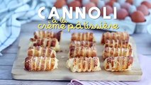 Cannoli à la crème pâtissière vanille - Cannoli alla crema pasticcera