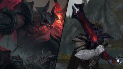 Mod de Skyrim coloca Aatrox de LoL no game como Espada Darkin