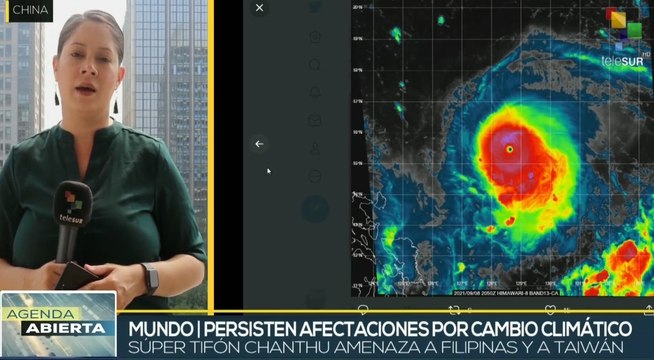 Amenaza inminente de gran tifón Chantu sobre Filipinas y Taiwán