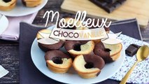 Moelleux bi-goût chocolat/vanille et cœur chocolat