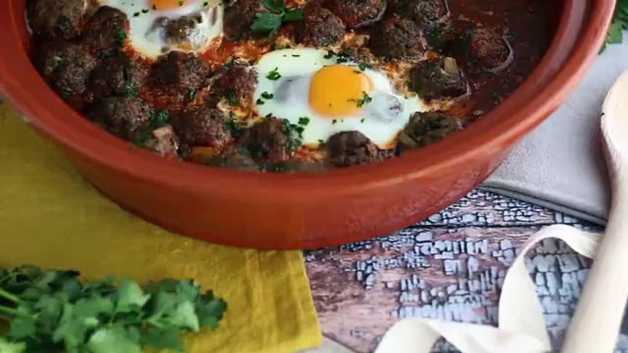 Tajine de kefta (boulettes de viande hachée aux épices et aux herbes)