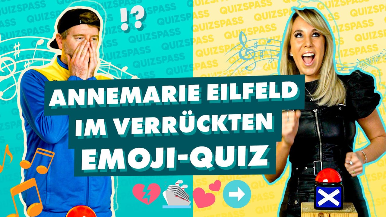 Annemarie Eilfeld im Emoji-Quiz: Welche Songs suchen wir?