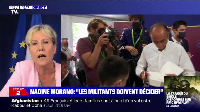 Pour Nadine Morano, la décision du CSA sur le temps de parole d'Éric Zemmour est lamentable et inapplicable