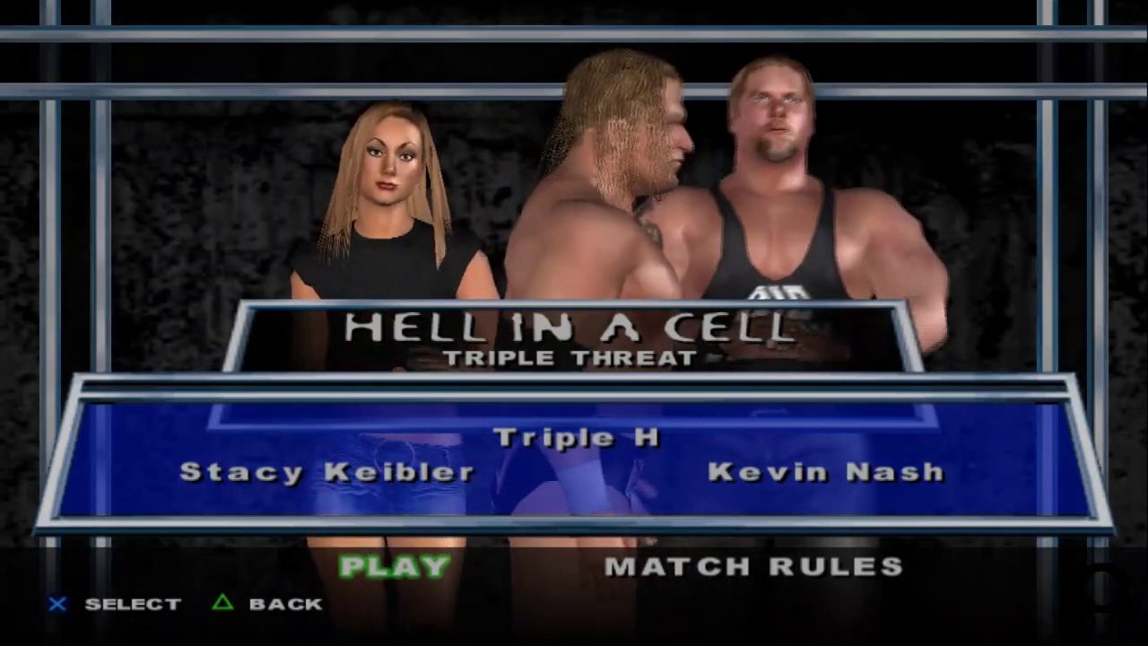 Here Comes the Pain Stacy Keibler(ovr 100) vs Triple H vs Kevin Nash