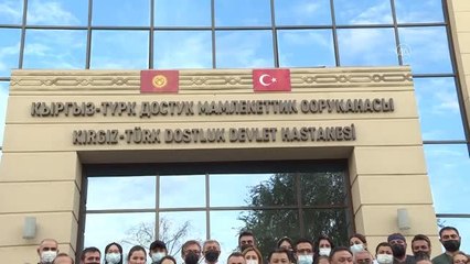 Cumhurbaşkanı Yardımcısı Oktay, Kırgız-Türk Dostluk Devlet Hastanesi'ni ziyaret etti