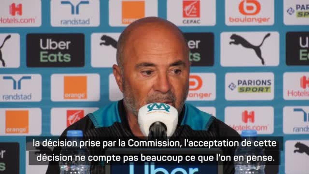 OM - Sampaoli : "Je suis un entraîneur de football, je dois me conformer aux sanctions"