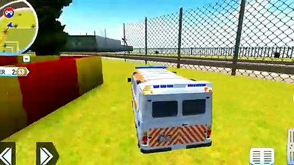Roof Jumping Minivan Ambulance - Fun Rescue Driving Challenge