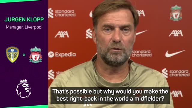 Why play the world's best right-back in midfield? - Klopp questions Trent's position change