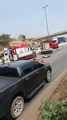 Acidente no Anel deixa carro destruído e sensação de 'nasceu de novo'