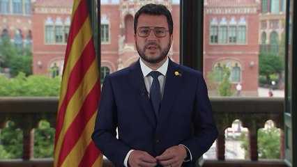 Missatge institucional de l'Onze de Setembre de Pere Aragonès