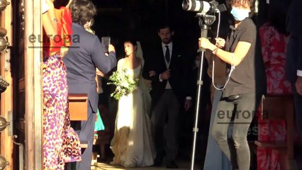 Micaella Rubini y Jaime Palazuelo salen de la iglesia tras darse el "si quiero"