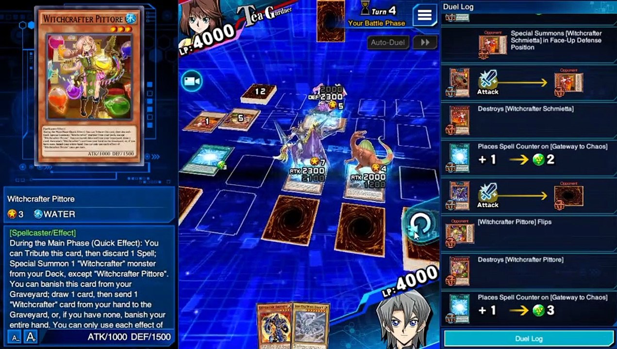 YuGiOh Duel Links - How to Farm Sexy Tea Gardner LV40 with 8000points!!!