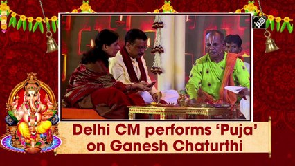 Delhi CM Arvind Kejriwal performs ‘Puja’ on Ganesh Chaturthi