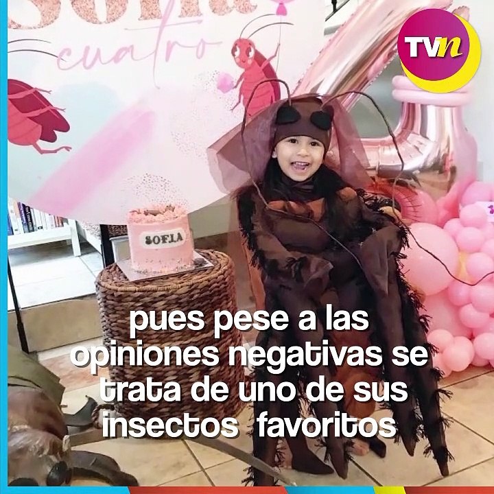 Niña celebró su cumpleaños con fiesta temática de ‘Cucarachas’