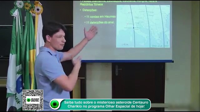 Saiba tudo sobre o misterioso asteroide Centauro Chariklo no programa Olhar Espacial de hoje!