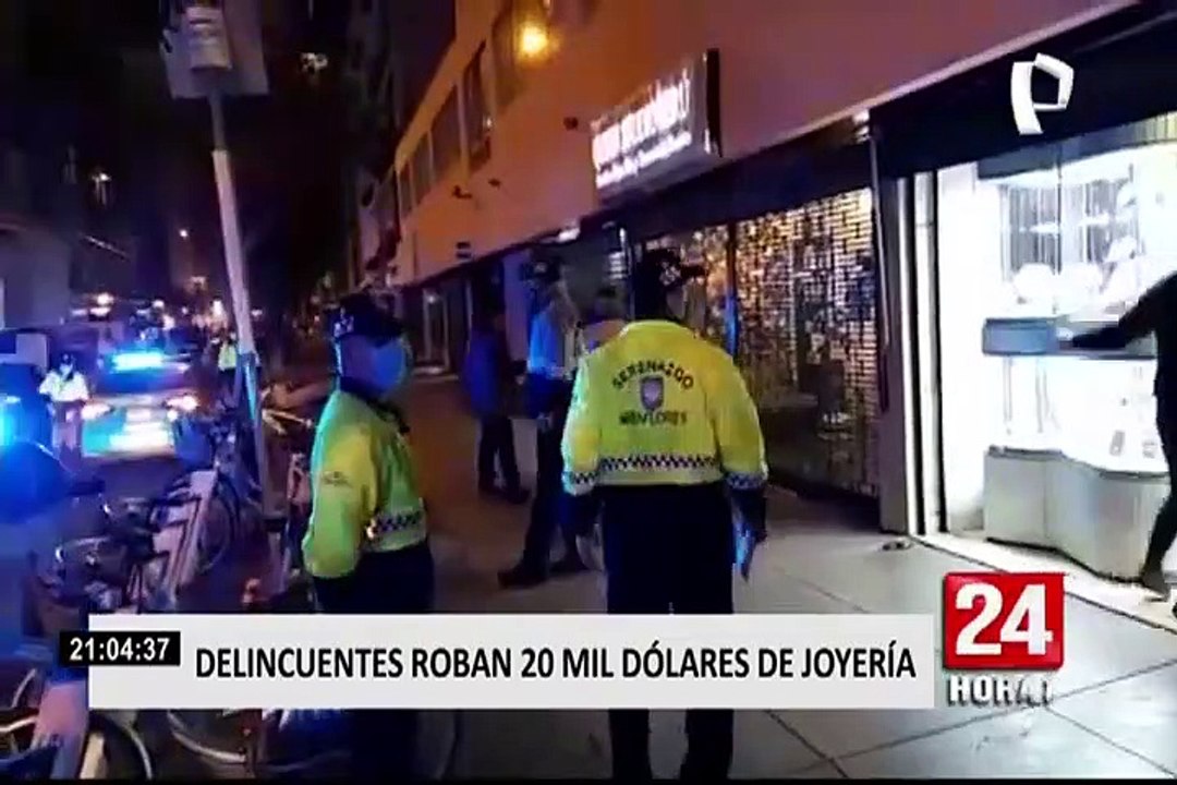 Miraflores: testigos de robo en joyería señalaron que las autoridades demoraron en llegar