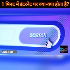 1 मिनट में इंटरनेट पर क्या-क्‍या होता है?