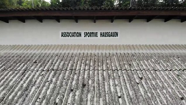C est partie pour la préparation du 70 ème anniversaire de AS Hausgauen et vue du ciel !