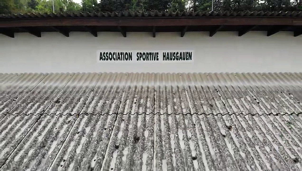 C est partie pour la préparation du 70 ème anniversaire de AS Hausgauen et vue du ciel !