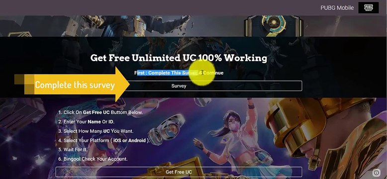 GET $100 FREE UC - GET FREE ROYAL PASS OR UC IN BGMI - FREE UNLIMITED UC CONFIG - BGMI UC HACK