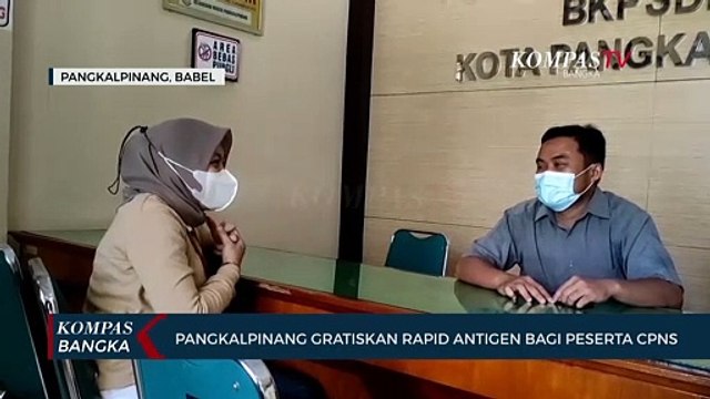 Pangkalpinang Gratiskan Rapid Antigen Bagi Peserta Tes Cpns