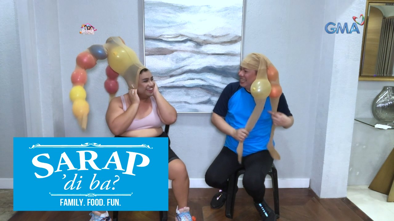 Sarap, 'Di Ba?: Ton Soriano at Divine Tetay, nagtapatan sa ‘Balloon Antlers Challenge!’ | Bahay Edition