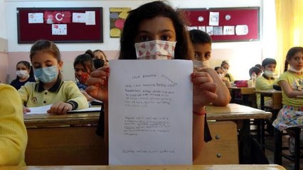 İLKOKUL ÖĞRENCİSİ ECRİN'DEN BAKAN KOCA'YA 'TEŞEKKÜR' MEKTUBU