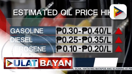 Oil price hike, ipatutupad sa susunod na linggo