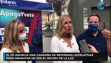 El PP anuncia una campaña de reformas legislativas para abaratar un 20% el recibo de la luz