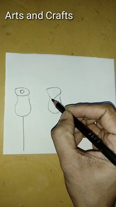 How to draw Rose step by step