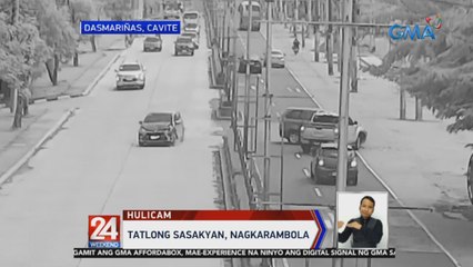 Tatlong sasakyan, nagkarambola sa Cavite | 24 Oras Weekend