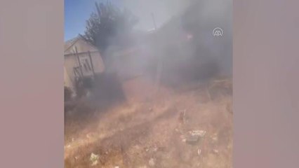 Bodrum'da mobilya atölyesinin bahçesinde çıkan yangın söndürüldü