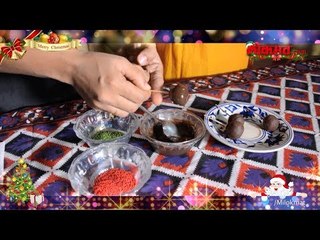 Chocolate pop and Marzipan nutty chocolate recipe for Christmas & New Year