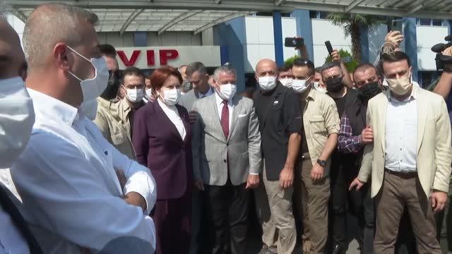 RİZE/ARTVİN - İYİ Parti Genel Başkanı Meral Akşener, esnafı ziyaret etti