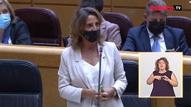 Teresa Ribera reprocha al PP su cinismo con el problema del Mar Menor