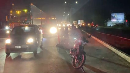 Persona ebria provocó carambola de motociclistas en Periférico Sur