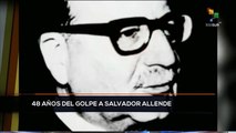 teleSUR Noticias 11:30 11-09: Chile conmemora 48 años del golpe militar a Salvador Allende