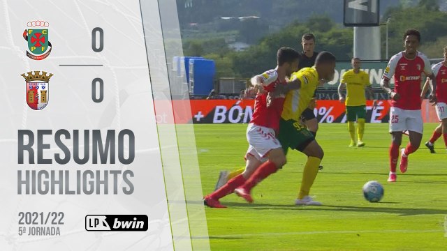 Highlights: Paços de Ferreira 0-0 SC Braga (Liga 21/22 #5)