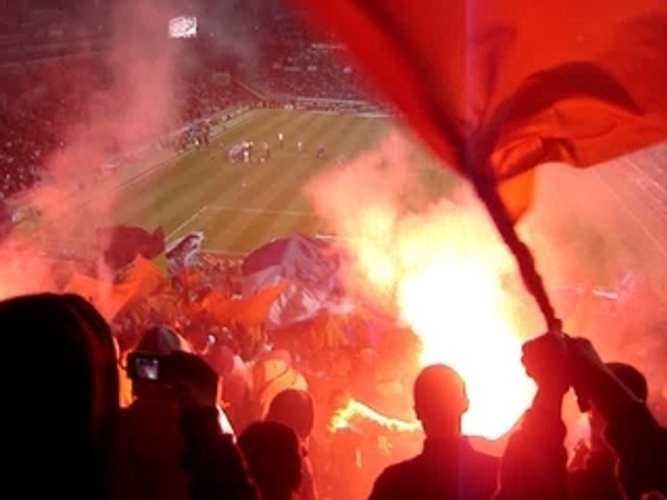 OM AJA south winner entrée des joueurs