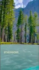 boating into a beautiful  lake